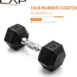CAP Barbell Coated Hex Dumbbell Weight – Single | 10-120 lbs | Multiple Options