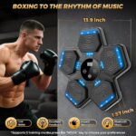 2025 Music Boxing Machine for Adults and Kids, Smart Interactive Boxing Training Equipment with Gloves Wall Mounted, Workout Punching Machine for Home,Office and Gym