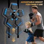 2025 Music Boxing Machine for Adults and Kids, Smart Interactive Boxing Training Equipment with Gloves Wall Mounted, Workout Punching Machine for Home,Office and Gym