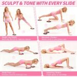 Pilates Kit, Home Pilates Workout Kit for Women, Pilates Equipment with 14.5″ Pilates Ring and Ball, Resistance Bands, Ankle Weights, Sliders & Grip Socks Accessories for Starter Home Workouts