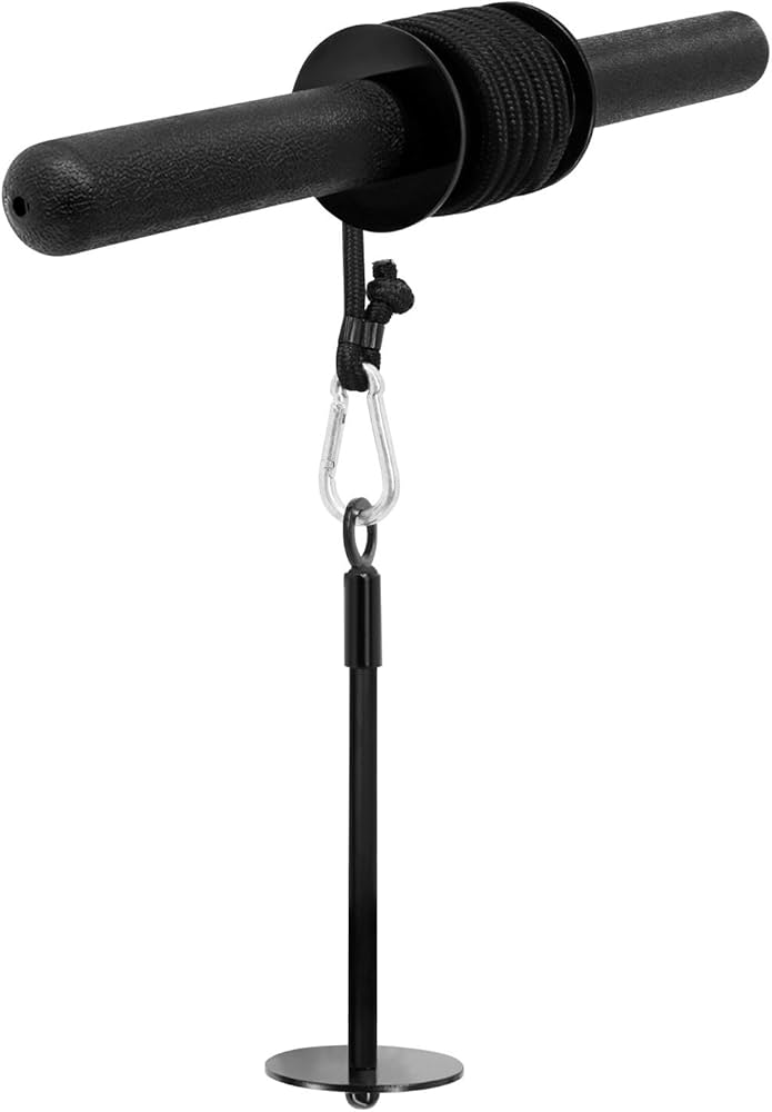 Yes4All Wrist and Forearm Blaster – Wrist Roller & Forearm Roller for Training, Workout – Wrist/Arm Blaster – Fit 1-inch Standard & 2-inch Olympic Weight Plates