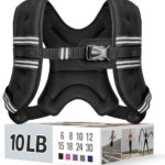 Weighted Vest for Women & Men with Reflective Stripe and Adjustable Buckle, Comfortable & Durable Rucking Vest for Walking, Running & Strength Training