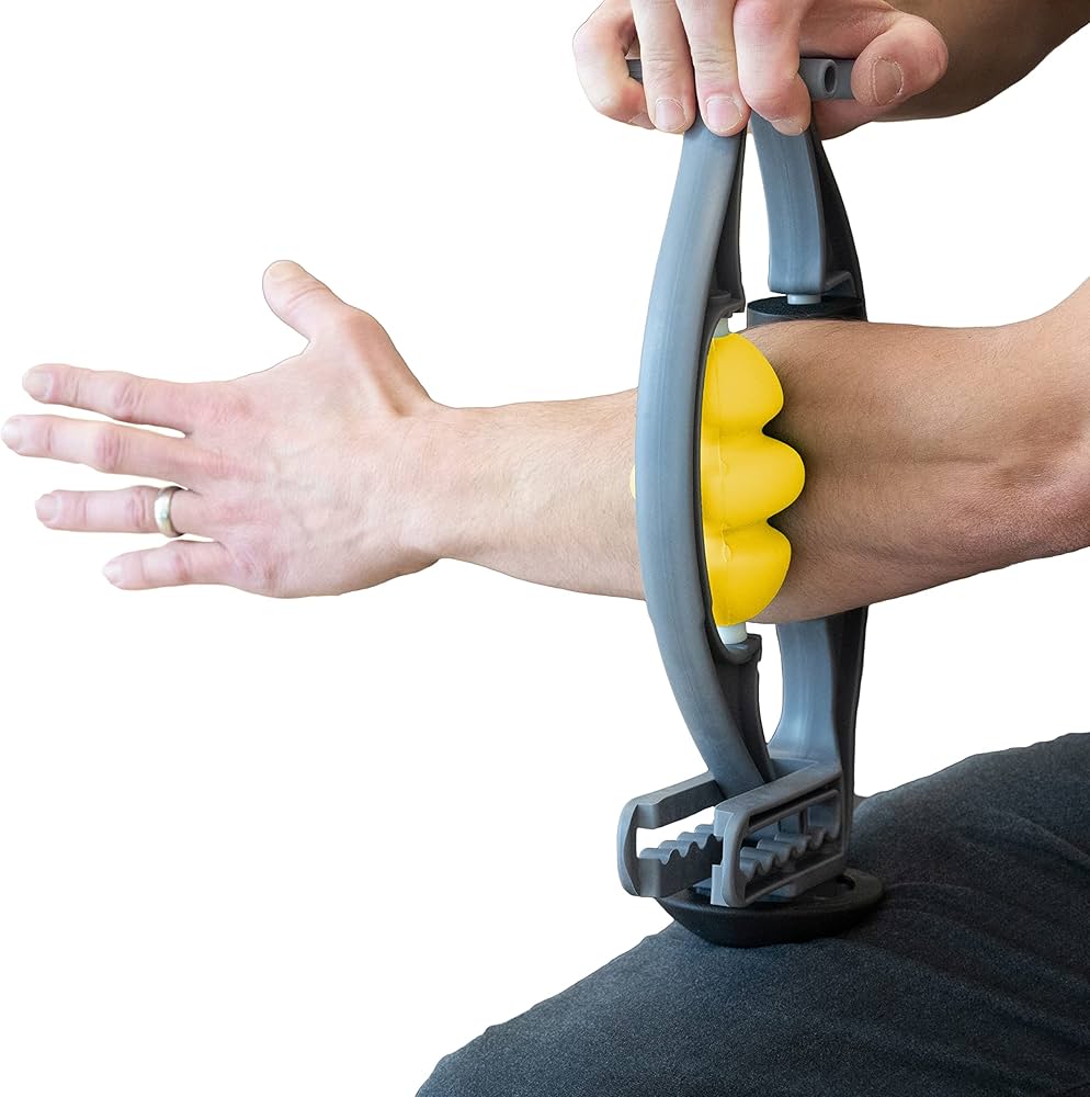 Rolflex Arm & Leg Massager Roller – Muscle Roller to Address Golfer’s Elbow, Tennis Elbow, Carpal Tunnel & More – Arm & Leg Massage Roller for Muscle Tightness & Faster Recovery