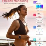 Fitpolo Smart Watch for Women Android & iPhone, Alexa Built-in [1.8″ HD Screen] IP68 Waterproof Fitness Watch with Bluetooth Call (Answer/Make), Heart Rate/Sleep/SpO2 Monitor, 105 Sports Trackers