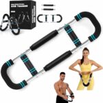 Twister Arm Trainer, 40-100lb Adjustable Chest Workout Equipment Power Twist Arm Trainer, Forearm Strengthener, Portable Spring Resistance for Home Fitness