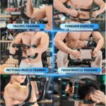 Twister Arm Trainer, 40-100lb Adjustable Chest Workout Equipment Power Twist Arm Trainer, Forearm Strengthener, Portable Spring Resistance for Home Fitness