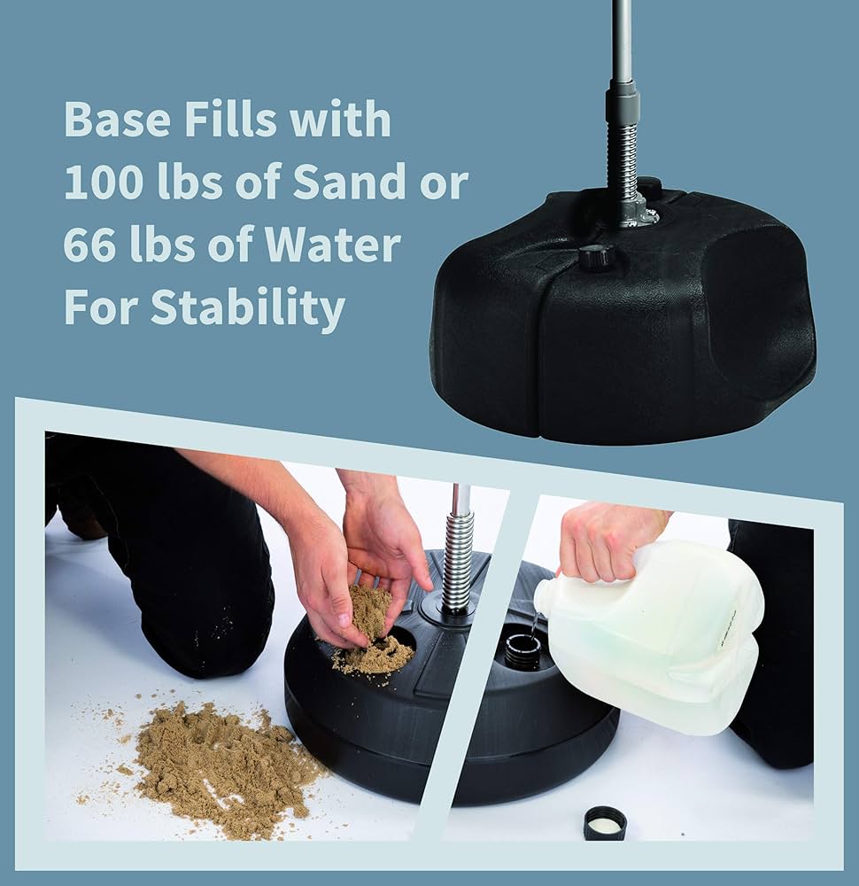 TechTools Punching Bag with Stand, Boxing Bag for Teens & Adults – Height Adjustable – Speed Bag for Training, Boxing Equipment, Stress Relief & Fitness