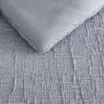 Nautica – Twin Comforter Set, Textured Chambray Bedding with Matching Sham, Medium-Weight for Year Round Use, Dorm Essentials, Oek-Tex Certified (Nautical Stitch Grey)