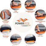 Power Legs Electric Foot Massager Machine with Remote Control, Adjustable Speed, Vibration – Calf Massager – Feet Massager for Neuropathy Pain Relief, Plantar Fasciitis, Leg Blood Circulation (Orange