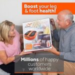 Power Legs Electric Foot Massager Machine with Remote Control, Adjustable Speed, Vibration – Calf Massager – Feet Massager for Neuropathy Pain Relief, Plantar Fasciitis, Leg Blood Circulation (Orange