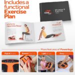 Power Legs Electric Foot Massager Machine with Remote Control, Adjustable Speed, Vibration – Calf Massager – Feet Massager for Neuropathy Pain Relief, Plantar Fasciitis, Leg Blood Circulation (Orange