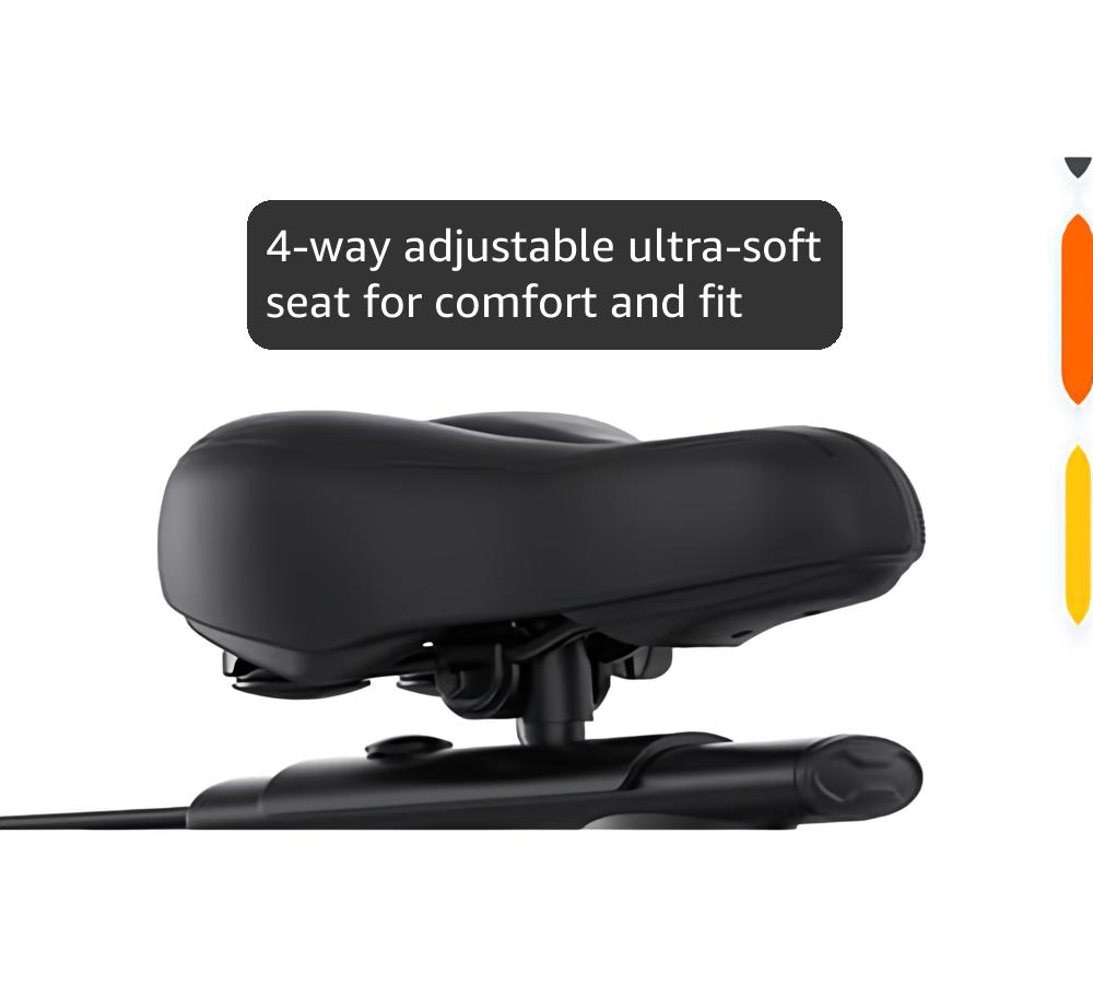 MERACH Exercise Bike, Brake Pad Stationary Bike with Exclusive App, Low Noise Indoor Cycling Bike with 300lbs Weight Capacity, Tablet Mount and Fitness Courses for Weight Loss