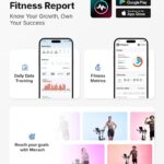 MERACH Exercise Bike, Brake Pad Stationary Bike with Exclusive App, Low Noise Indoor Cycling Bike with 300lbs Weight Capacity, Tablet Mount and Fitness Courses for Weight Loss