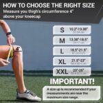 DR. BRACE ELITE Knee Brace with Side Stabilizers & Patella Gel Pads for Maximum Knee Pain Support and fast recovery for men and women-Please Check How To Size Video (Mercury, Large)