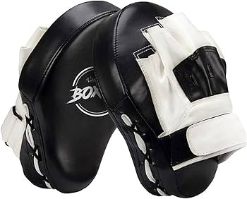 Valleycomfy Boxing Curved Focus Punching Mitts- Leatherette Training Hand Pads