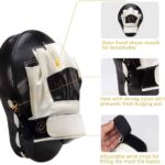 Valleycomfy Boxing Curved Focus Punching Mitts- Leatherette Training Hand Pads