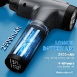 Massage Gun, Muscle Massage Gun for Athletes Handheld Electric Deep Tissue Back Massager, Percussion Massage Device for Pain Relief with 30 Speed Levels 9 Heads