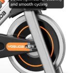 YOSUDA Exercise Bike, Brake Pad Stationary Bike for Home with Exclusive App, Magnetic Indoor Cycling Bike with 300 lb Weight Capacity, Low Noise, Tablet Holder and Fitness Courses for Weight Loss