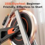 YOSUDA Exercise Bike, Brake Pad Stationary Bike for Home with Exclusive App, Magnetic Indoor Cycling Bike with 300 lb Weight Capacity, Low Noise, Tablet Holder and Fitness Courses for Weight Loss