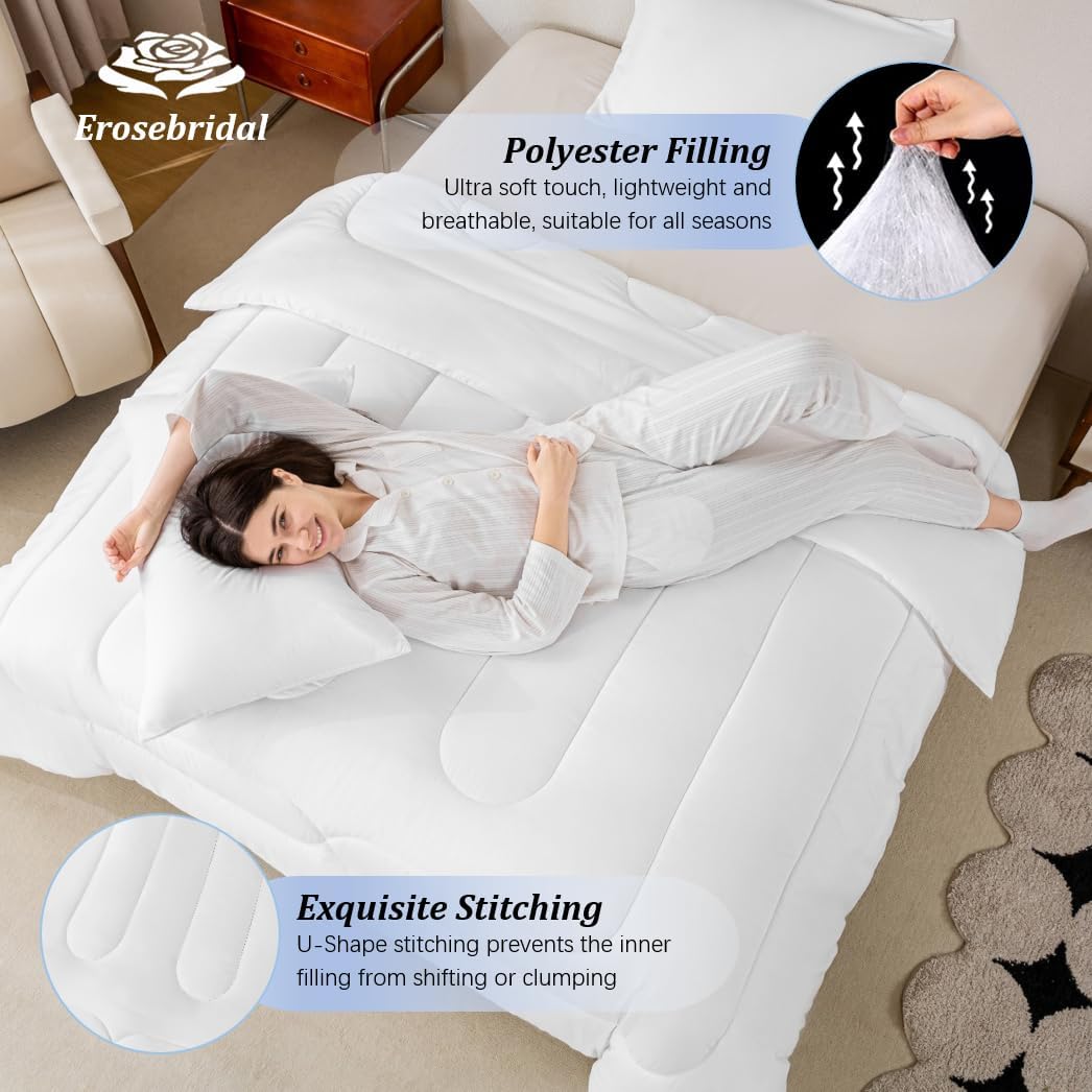 Erosebridal Pizza Twin Comforter Set for Kids Adults,Realistic Funny Food Bedding Set for Boys Girls Room Decor,Pepperoni Sausage Bedding Comforter Sets Novelty Gifts Pizza Quilt Bed 2Pcs