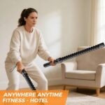 Battle Ropes, Cordless Battle Ropes, Suitable for High-Intensity Interval Training, Quiet Fitness Equipment for Men & Women, Versatile Exercise Equipment for Apartment and Travel Exercise (Black)