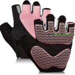 Workout Gloves for Women – Breathable Weight Lifting Gloves with Non-Slip Silicone Padding, Fingerless Gym Gloves for Cycling, Rowing, Pull Ups & Training (4 Sizes