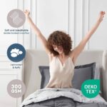 Nestl 5 Piece Twin XL Comforter Set – Dark Grey Reversible Bed in a Bag – Complete Twin XL Size Bedding Set with Sheets, Pillowcase and Sham