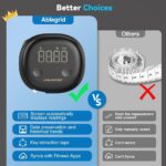 ABLEGRID Smart Body Tape Measure,Rechargeable Body Measuring Tape with Fitdays APP,Accurate Retractable Digital Body Measurement Device Tool for Muscle Gain,Weight Loss,Fitness,Locking,60in/150cm