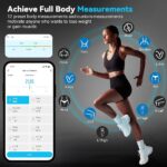 ABLEGRID Smart Body Tape Measure,Rechargeable Body Measuring Tape with Fitdays APP,Accurate Retractable Digital Body Measurement Device Tool for Muscle Gain,Weight Loss,Fitness,Locking,60in/150cm