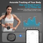 ABLEGRID Smart Body Tape Measure,Rechargeable Body Measuring Tape with Fitdays APP,Accurate Retractable Digital Body Measurement Device Tool for Muscle Gain,Weight Loss,Fitness,Locking,60in/150cm