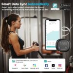 ABLEGRID Smart Body Tape Measure,Rechargeable Body Measuring Tape with Fitdays APP,Accurate Retractable Digital Body Measurement Device Tool for Muscle Gain,Weight Loss,Fitness,Locking,60in/150cm