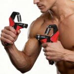 Hand Strengthener，Grip Strengthener Forearm，Hand Grip Strengthener with Adjustable Resistance 11-220Lbs(5-100KG)，Forearm Strengthener, Hand Exerciser for Muscle Building and Injury Recover