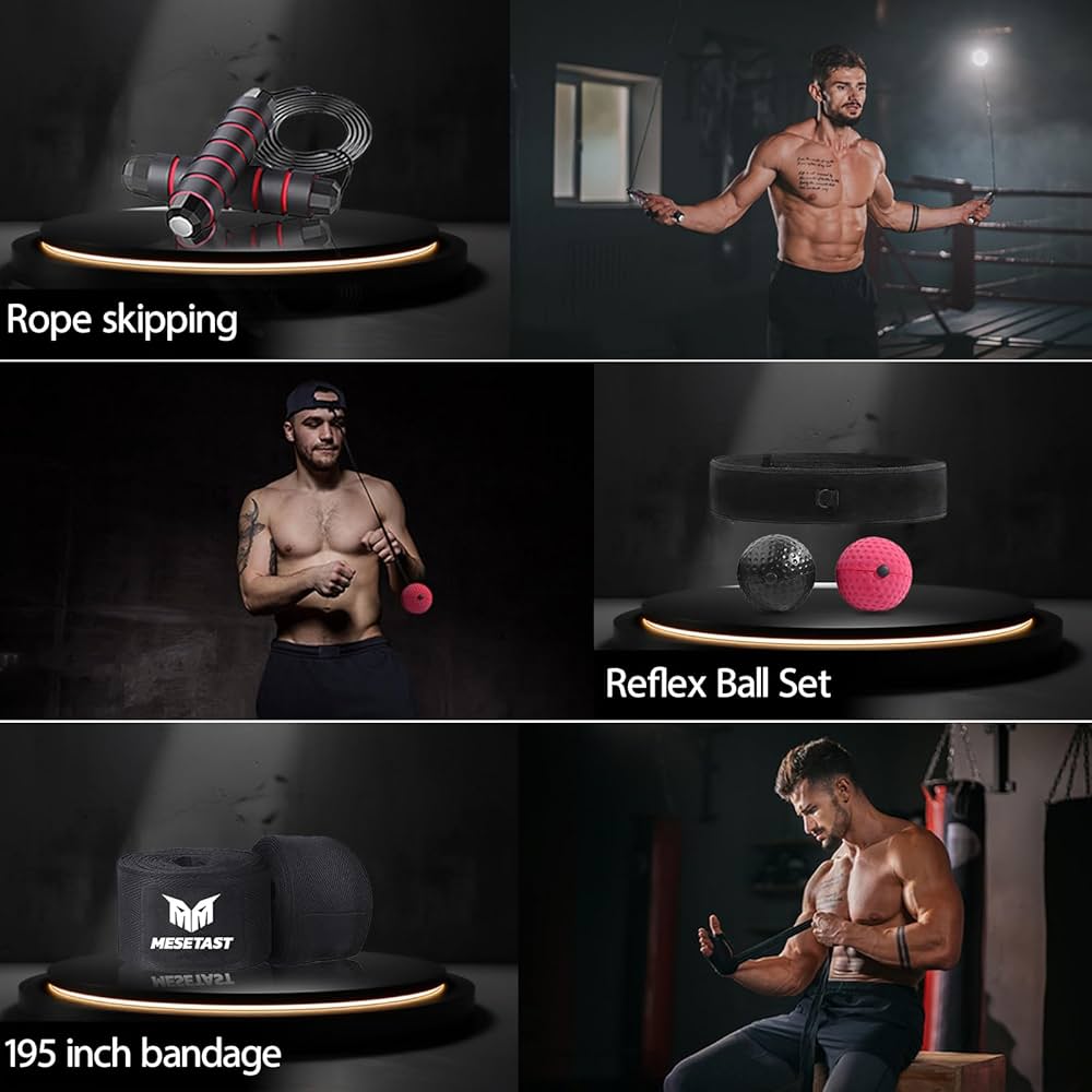 Punching Bag for Adults, 4ft Heavy Boxing Bag Set with 12 OZ Gloves for MMA Karate Kickboxing Boxing – Unfilled