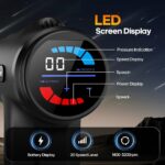 AERLANG Massage Gun with Heat Deep Tissue Back Massager Neck Massager for Pain Relief,Muscle Percussion Massage Gun, Birthday Gifts for Men Women Dad him Handheld Message Gun with 7Heads&SilentI’m