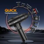 AERLANG Massage Gun with Heat Deep Tissue Back Massager Neck Massager for Pain Relief,Muscle Percussion Massage Gun, Birthday Gifts for Men Women Dad him Handheld Message Gun with 7Heads&SilentI’m