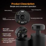 AERLANG Massage Gun with Heat Deep Tissue Back Massager Neck Massager for Pain Relief,Muscle Percussion Massage Gun, Birthday Gifts for Men Women Dad him Handheld Message Gun with 7Heads&SilentI’m