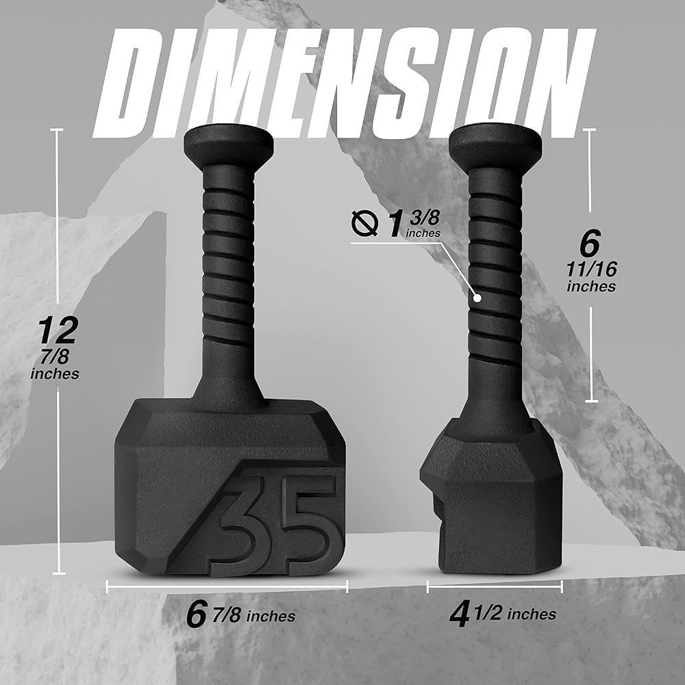 Yes4All Kettlebell Special Shape, Upgraded &Multifunctional for Advanced Training, Solid Cast Iron Powder Coated, Anti Slip Handle Strength Training Equipment