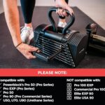 PowerBlock Pro Series Kettlebell Handle – Compatible Pro Series Dumbbells, Strength Training Accessory, for Home Gym & Commercial Use, Workout Equipment, Black