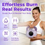 Vibration Kettlebell – 3LB Golden Weight Ideal for Women’s Fat Loss, Body Sculpting & Lymphatic Drainage – Slimming Vibration Exercise Machine for Toning, Circulation & Daily Home Workouts