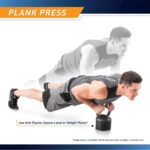 Apex Adjustable Heavy-Duty Kettlebell Weight for Strength Training and Weightlifting, Ideal Home Gym Equipment, Cast Iron, Grey APKB-500