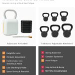 Adjustable Kettlebell Set，6-in-1 Quick Weight Change 8.5-40lb, Kettle Grip，Space-Saving Design for Home Gym Combo, Suitable for Strength Training