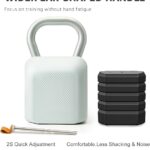 Adjustable Kettlebell Set，6-in-1 Quick Weight Change 8.5-40lb, Kettle Grip，Space-Saving Design for Home Gym Combo, Suitable for Strength Training
