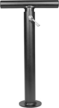 Adjustable Kettlebell Handle for Weight Plate, Heavy Duty Iron Construction, Fits Standard 2″ Olympic Plates, DIY Kettlebell for Strength Training, CrossFit, Home Gym