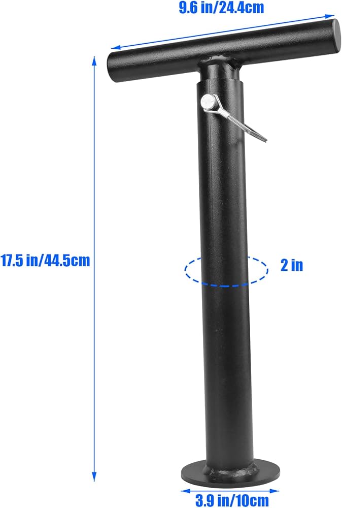 Adjustable Kettlebell Handle for Weight Plate, Heavy Duty Iron Construction, Fits Standard 2″ Olympic Plates, DIY Kettlebell for Strength Training, CrossFit, Home Gym