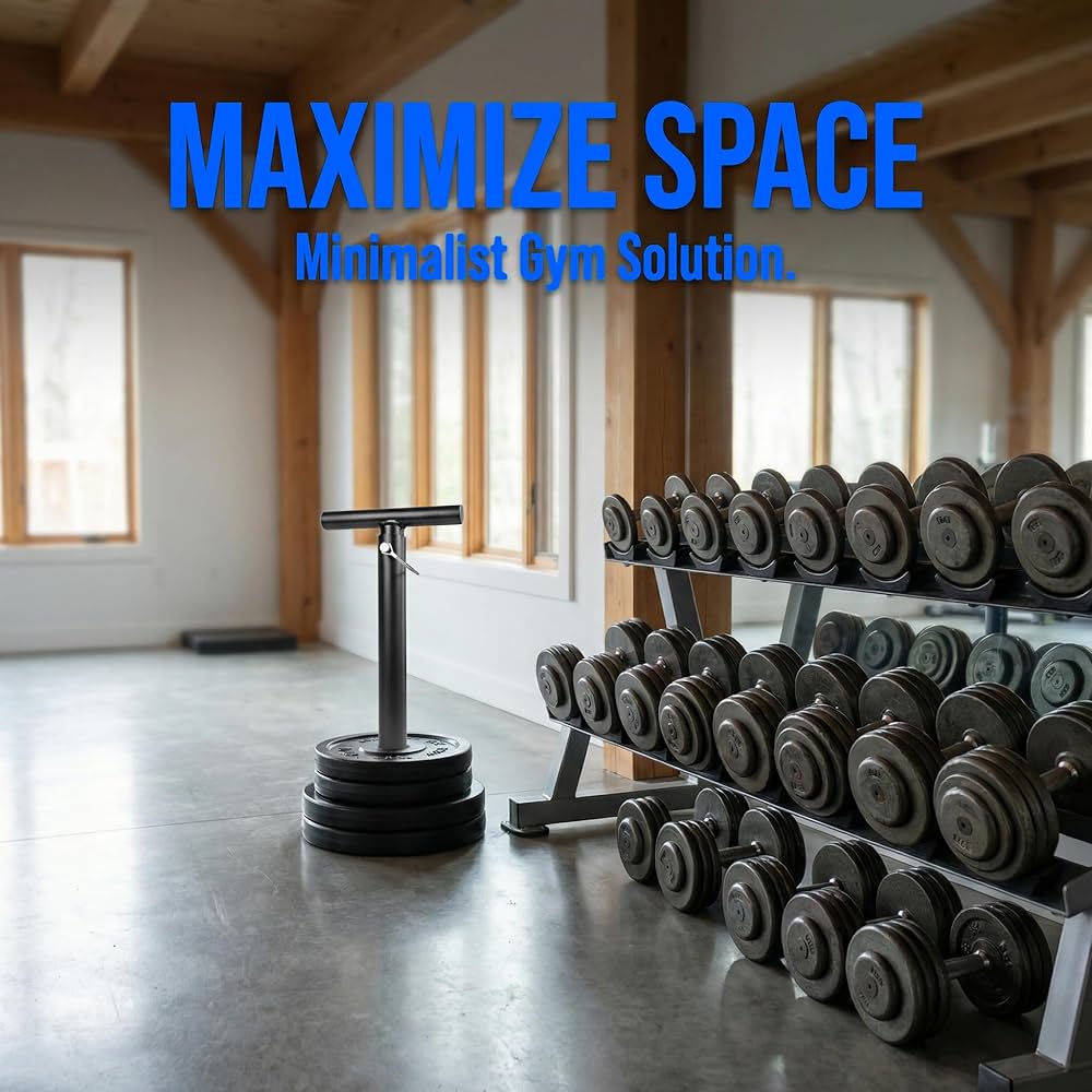 Adjustable Kettlebell Handle for Weight Plate, Heavy Duty Iron Construction, Fits Standard 2″ Olympic Plates, DIY Kettlebell for Strength Training, CrossFit, Home Gym