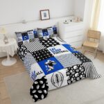 Erosebridal Football Bedding Full Size, Player Comforter Set