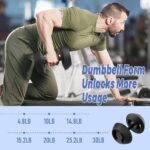 2-in-1 Adjustable Kettlebell Sets, 15-45LB Kettle bells Weights Set Used as Adjustable Dumbbell for Men/Women Home Gym Strength Training