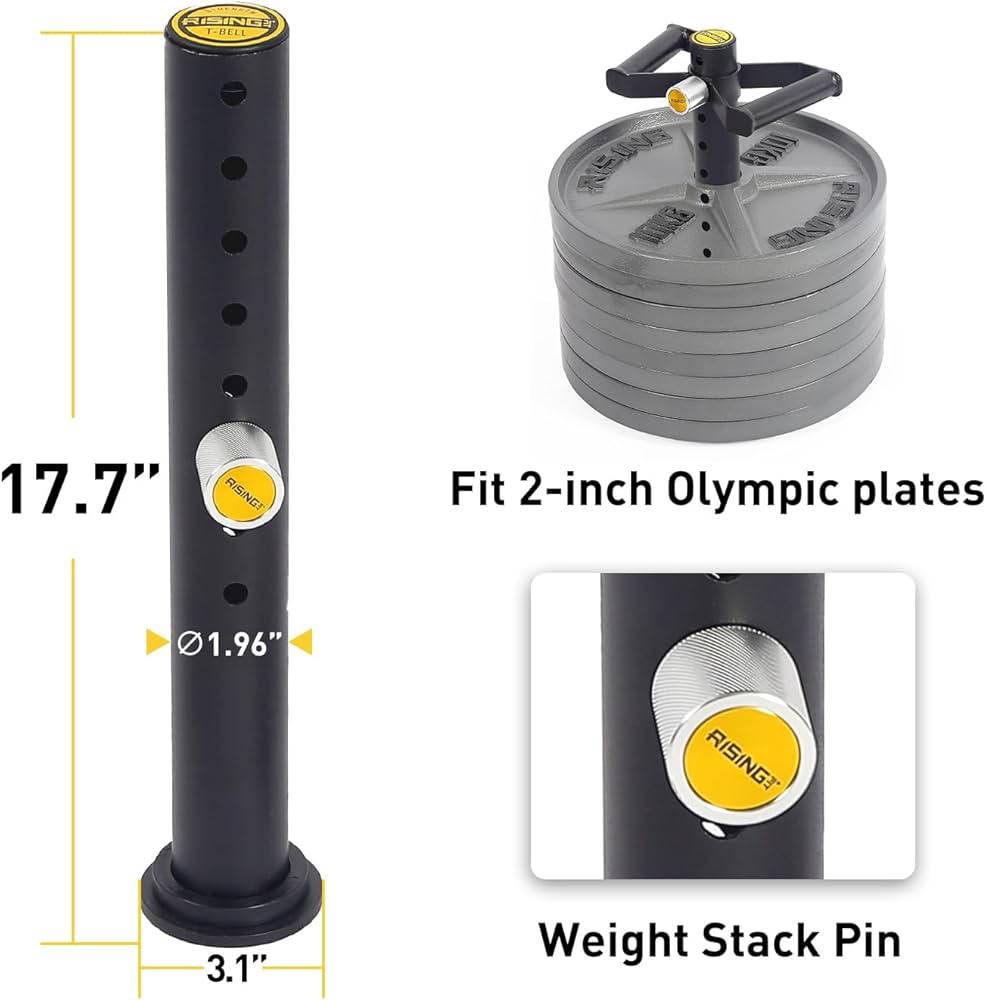 Adjustable kettlebell Handle, Heavy Duty Kettlebell Handle for Plates, Loading Pin with D-bar, Double D-bar and T-bar for Olympic Weight Plates, Hold Up 200lbs.