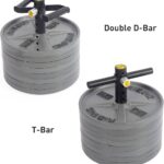 Adjustable kettlebell Handle, Heavy Duty Kettlebell Handle for Plates, Loading Pin with D-bar, Double D-bar and T-bar for Olympic Weight Plates, Hold Up 200lbs.