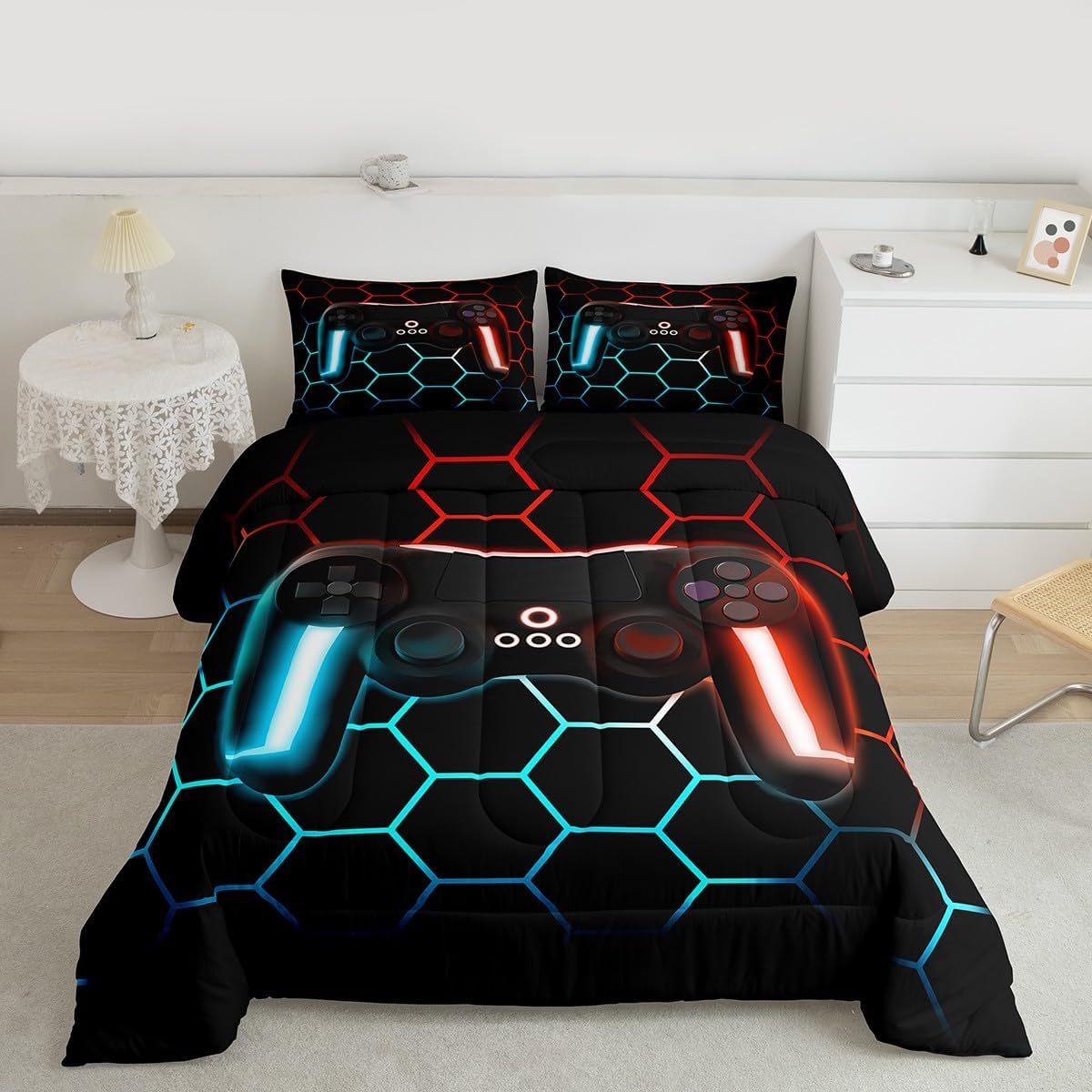Erosebridal Gaming Bedding Sets Twin Size Gamer Comforter Set
